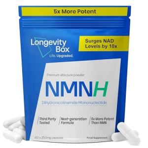 Longevity Box NMNH - Powerful NAD+ Booster, 60 Capsules