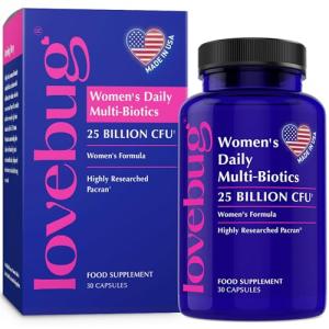 Lovebug Women's Probiotics for Digestive and Vaginal Health