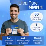 Longevity Box NMNH - Powerful NAD+ Booster, 60 Capsules