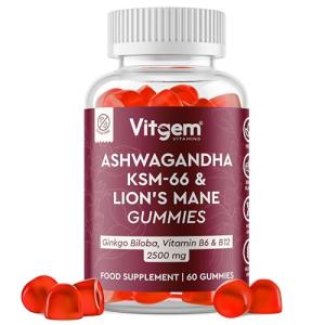 Vitgem KSM-66 Ashwagandha & Lions Mane Gummies