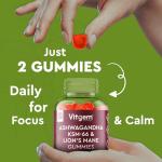 Vitgem KSM-66 Ashwagandha & Lions Mane Gummies