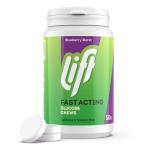 Lift Fast Blueberry Energy Chewable Tablets, 6 Pack