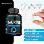 Taurine 1500mg Capsules with Magnesium and Vitamins