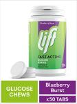 Lift Fast Blueberry Energy Chewable Tablets, 6 Pack