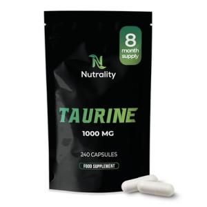 Nutrality Taurine 1000mg Capsules for Energy & Endurance