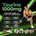 Nutrality Taurine 1000mg Capsules for Energy & Endurance