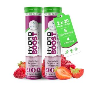 Hydro Boost Electrolyte Tablets - Strawberry Raspberry Flavor