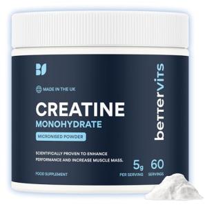 Bettervits Creatine Monohydrate Powder - Pure & Unflavoured