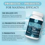 300 Billion CFU Probiotics for Gut & Immune Health