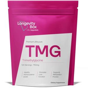 Longevity Box TMG 750mg - 120 Vegan Capsules