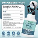 Liposomal NAD+ Boost Supplement with Nicotinamide Riboside