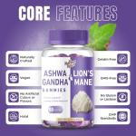 Lionemane and Ashwagandha Gummies for Brain Support