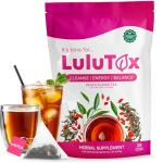 LULUTOX Herbal Detox Tea - Peach Flavor, 28 Servings