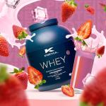 Kinetica Strawberry Whey Protein Powder, 2.27 Kg