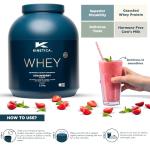 Kinetica Strawberry Whey Protein Powder, 2.27 Kg