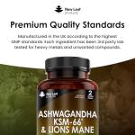 High Strength Ashwagandha & Lions Mane Capsules