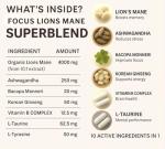 OUSH Focus™ | Organic Brain Boosting Supplement 60 Veg Caps