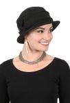 Fleece Flower Cloche Hat for Cancer Patients