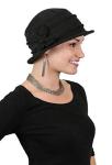 Fleece Flower Cloche Hat for Cancer Patients