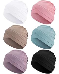 6 Pack Slouchy Turban Hats for Cancer Support