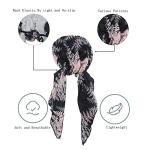 ZLYC Pre-Tied Chemo Headscarf - Pink Black Leaves