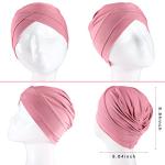 6 Pack Slouchy Turban Hats for Cancer Support