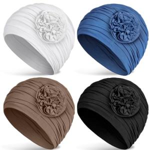 JenPen 4-Pack Soft Cotton Chemo Head Scarves