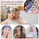 4 Pack Floral Chemo Head Scarves for Women