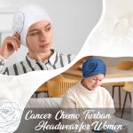 JenPen 4-Pack Soft Cotton Chemo Head Scarves