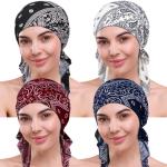 DACKRITO 4-Piece Chemo Headwear Set for Women