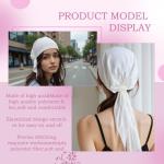 XIAOBLESS Pre-Tied White Cancer Head Scarf