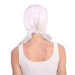 XIAOBLESS Pre-Tied White Cancer Head Scarf