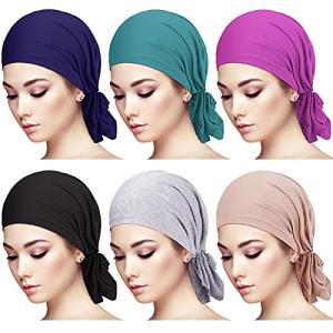 6 Piece Soft Color Head Scarf Set for Women