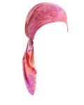 Women's Pre-Tied Chemo Head Scarf - Pink & Orange