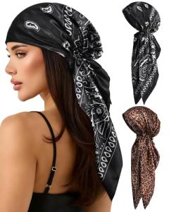 AWAYTR Pretied Head Scarf 2-Pack for Cancer Care