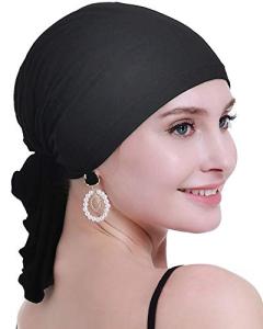 Osvyo Black Chemo Headscarf for Women