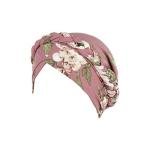 Floral Satin Pre-Tied Chemo Cap for Women