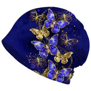 Golden Butterfly Chemo Beanie for Women