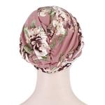 Floral Satin Pre-Tied Chemo Cap for Women