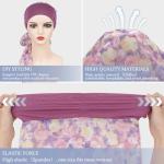 Purple Silk Scarves for Women with Cancer