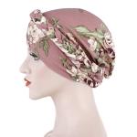 Floral Satin Pre-Tied Chemo Cap for Women