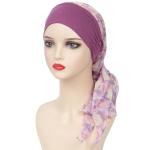 Purple Silk Scarves for Women with Cancer