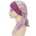 Purple Silk Scarves for Women with Cancer
