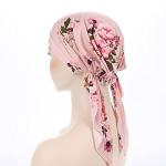 Pink Flower Pre-Tied Cancer Headscarf Hat