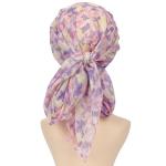 Purple Silk Scarves for Women with Cancer