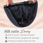 Satin Lined Chemo Beanie for Women - Black