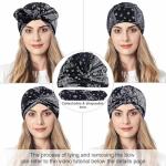 Satin Lined Chemo Beanie for Women - Black
