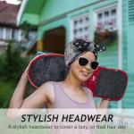 Satin Lined Chemo Beanie for Women - Black