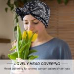 Satin Lined Chemo Beanie for Women - Black