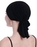 Osvyo Black Chemo Headscarf for Women